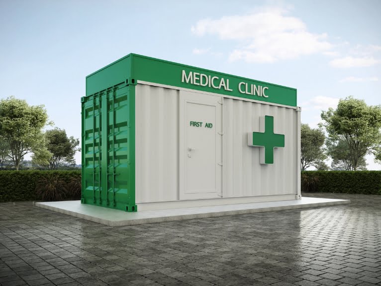 a temporary medical centre for disaster relief